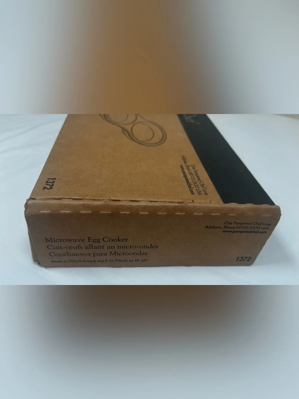 Pampered Chef Stoneware Microwave Egg Cooker DoubleCooker 1372 NEW/NIB w/instxns